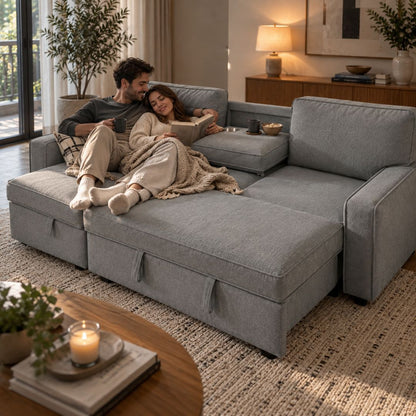 Cuco – Modern bäddsoffa med förvaring